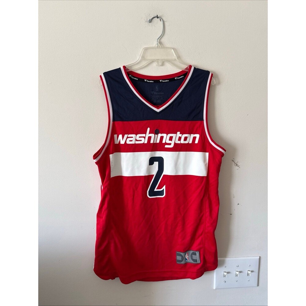 Men’s Fanatics John Wall #2 Washington Wizards NBA Home Jersey Sz S - Red